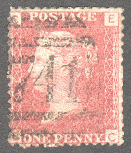 Great Britain Scott 33 Used Plate 160 - EC - Click Image to Close
